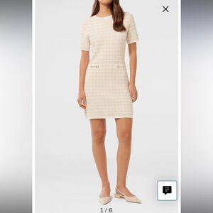 Ever New Melbourne knit Paloma check horse bit Dress sz 10 & 12